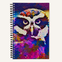 "Woody Whoo" Owl Spiral Notebook