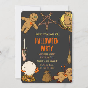 Woody Witch Crafts Halloween Party Invitation