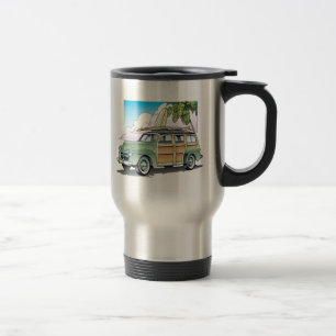 Woody with Surf Board Travel Mug