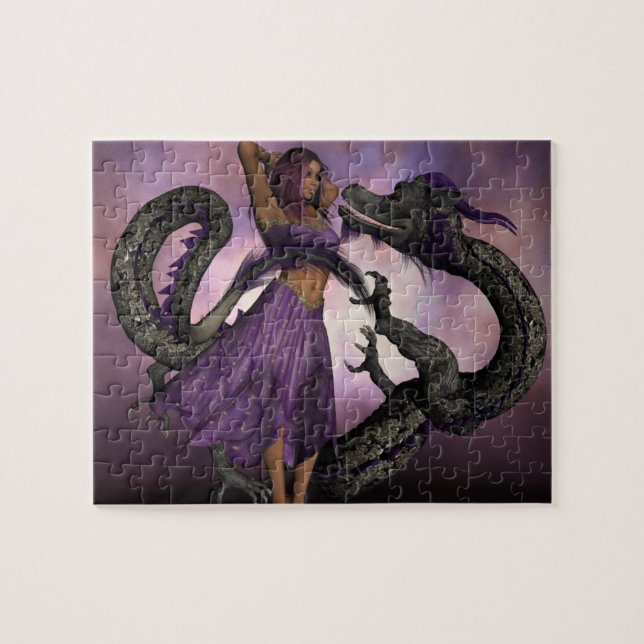 Wooed by the Dragon Jigsaw Puzzle (Horizontal)