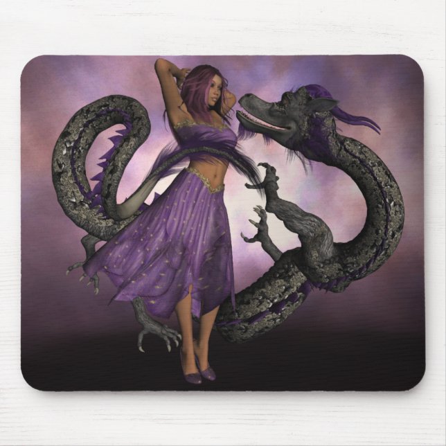 Wooed by the Dragon Mouse Pad (Front)