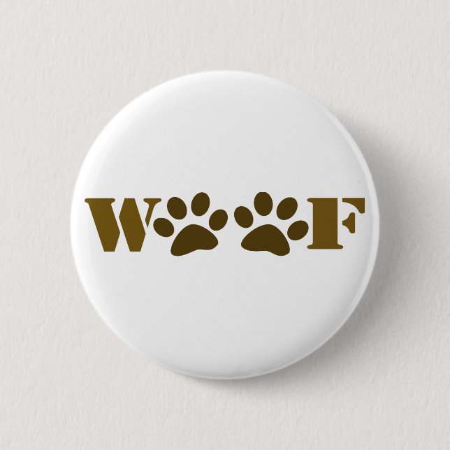 WOOF 2 INCH ROUND BUTTON (Front)