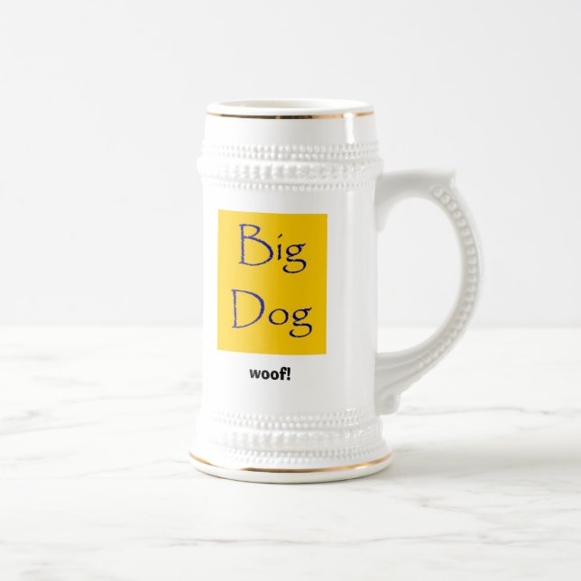 woof! beer stein (Right)