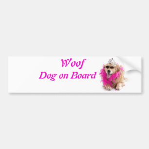 Woof, Collection Postcards, Cards, Badges, Bumper Bumper Sticker