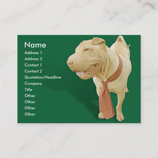 Woof Day at Work Business Card (Front)