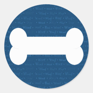Woof Dog Bone Sticker