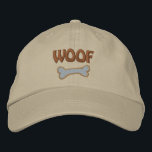 WOOF Dog Lover Embroidered Hat<br><div class="desc">This cool dog owner hat is embroidered with WOOF and a dog bone underneath. Very trendy,  perfect as a gift to your favourite pet owner!</div>