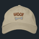 WOOF Dog Lover Embroidered Hat<br><div class="desc">This cool dog owner hat is embroidered with WOOF and a dog bone underneath. Very trendy,  perfect as a gift to your favourite pet owner!</div>