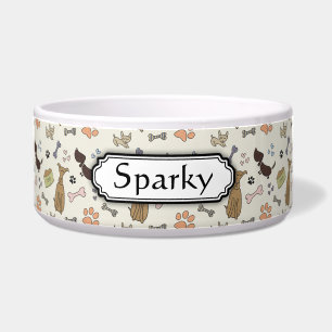 WOOF! Dog Lover - Puppies pattern personalizable