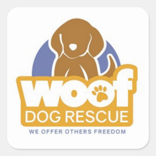WOOF Dog Rescue Stickers for fun!