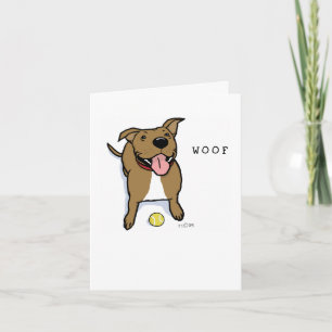Woof Dog Thank You Card
