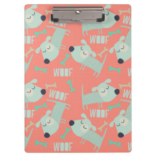 Woof Dogs and Bones Clipboard