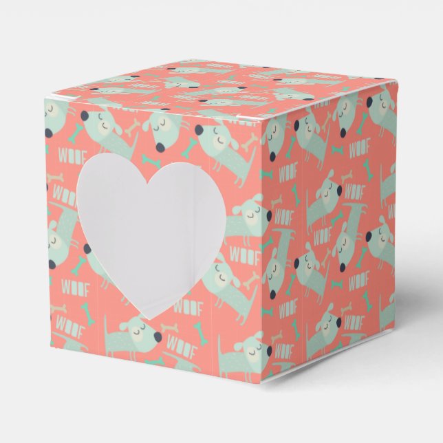 Woof Dogs and Bones Favor Box (Front Side)