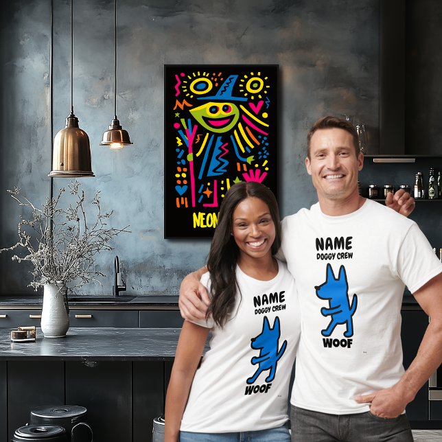 Woof Funny Dog T-Shirt – Custom Doggy Crew Design (Creator Uploaded)