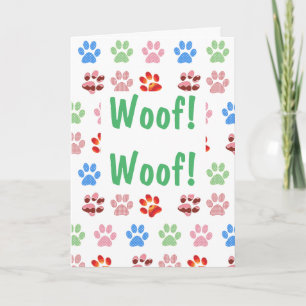 Woof! Woof! Birthday Card