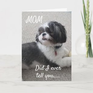 **WOOF WOOF** HAPPY *BIRTHDAY* TO MY *MOM* CARD