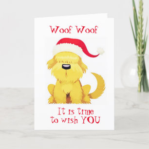 WOOF WOOF MEANS  "VERY MERRY CHRISTMAS" CARD
