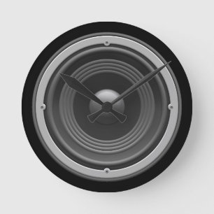 Woofer Round Clock