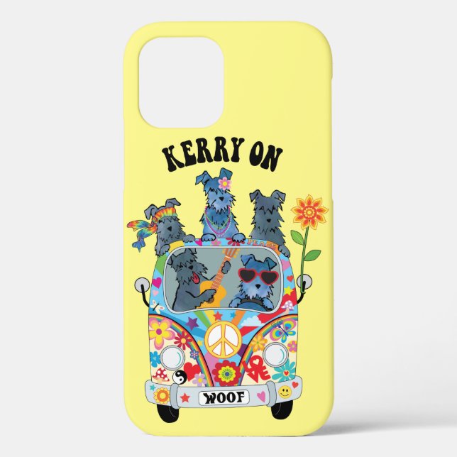 Woofstock Kerry Blue Terrier Coque-Mate coque ipho (Verso)