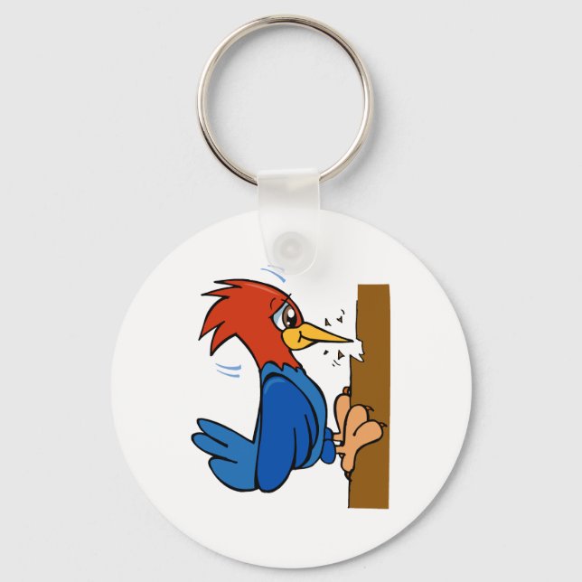 Woogy Woodpecker Keychain (Front)