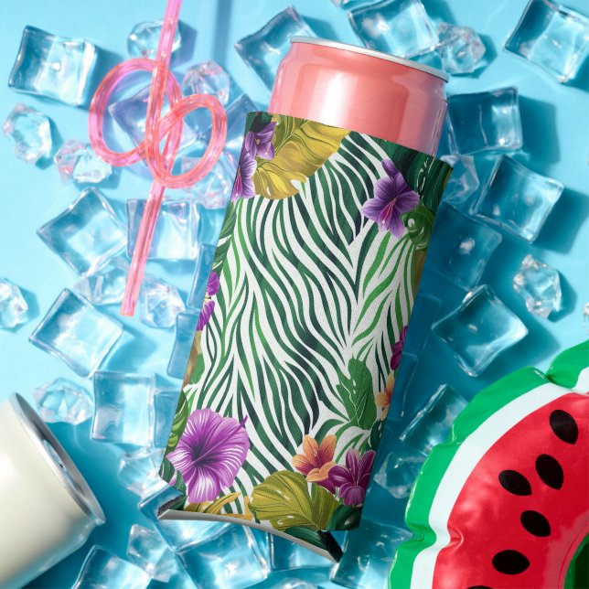 Wooing jungle harmony seltzer can cooler (In Situ Summer)