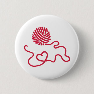 Wool 2 Inch Round Button