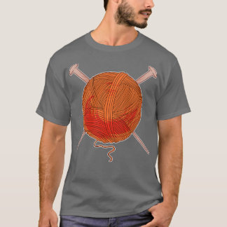 Wool and knitting needles T-Shirt