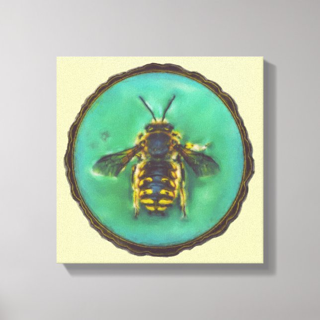 Wool Carder Bee Canvas Print (Front)