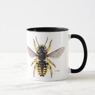 wool carder bee mug