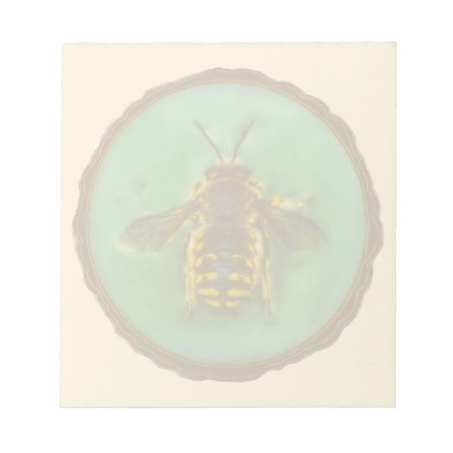 Wool Carder Bee Notepad (Front)