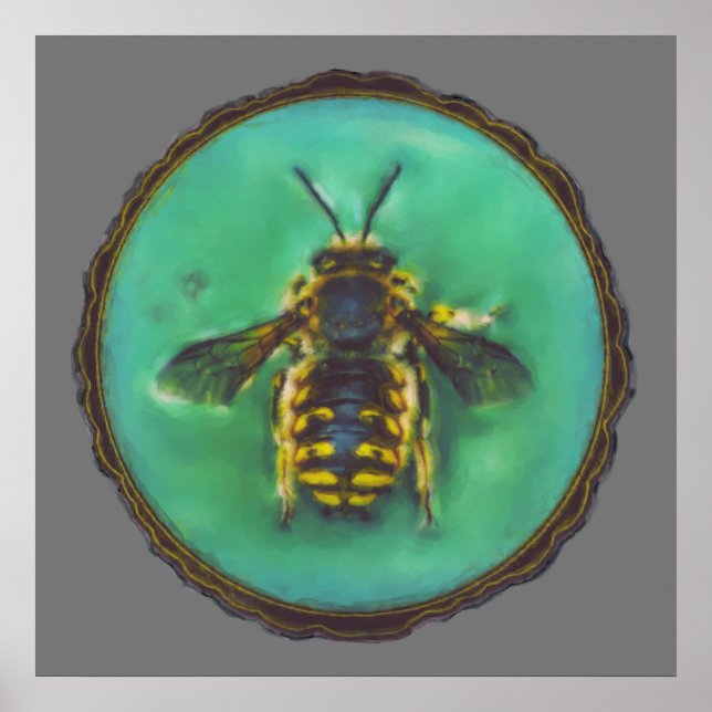 Wool Carder Bee Poster (Front)
