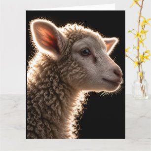 Wool Cloud Portrait Card