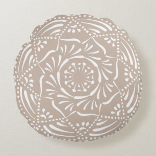 Wool Mandala Round Pillow