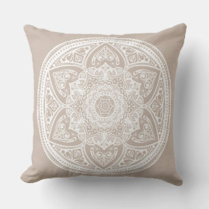 Wool Mandala Throw Pillow