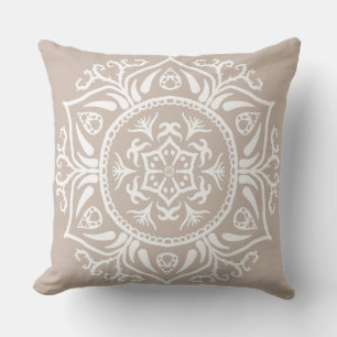 Wool Mandala Throw Pillow