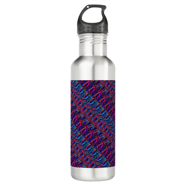 Wool Topped paisley      710 Ml Water Bottle (Front)