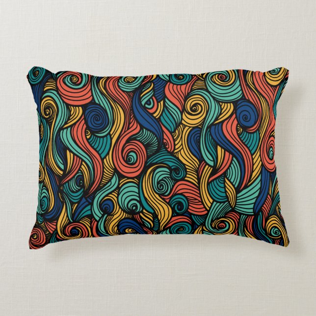 Wool Topped paisley      Accent Pillow (Front)