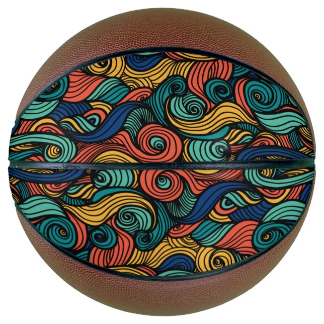 Wool Topped paisley      Basketball (Front)