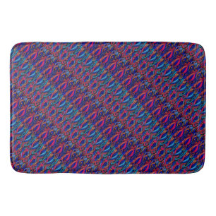 Wool Topped paisley Bath Mat