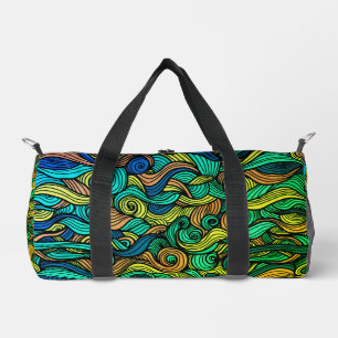 Wool Topped paisley Duffle Bag