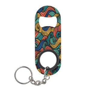 Wool Topped paisley      Keychain Bottle Opener