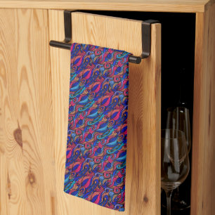 Wool Topped paisley Kitchen Towel