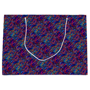Wool Topped paisley Large Gift Bag