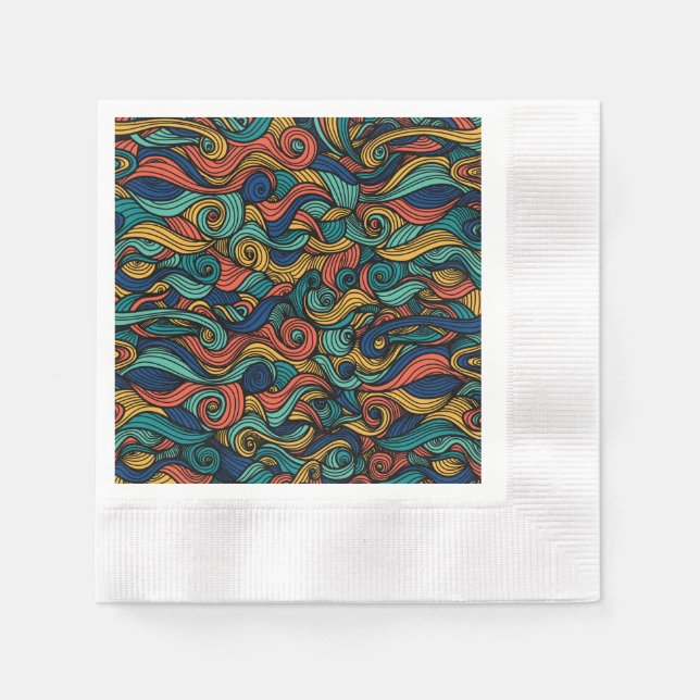 Wool Topped paisley      Napkin (Front)