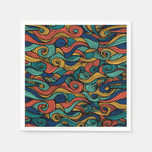 Wool Topped paisley Napkin