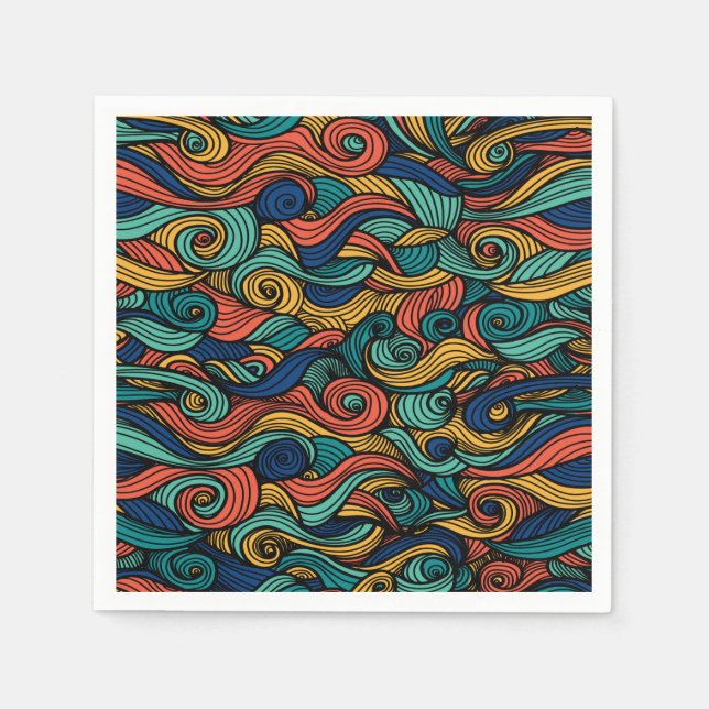 Wool Topped paisley      Napkin (Front)