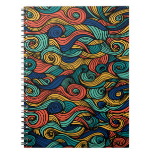 Wool Topped paisley Notebook