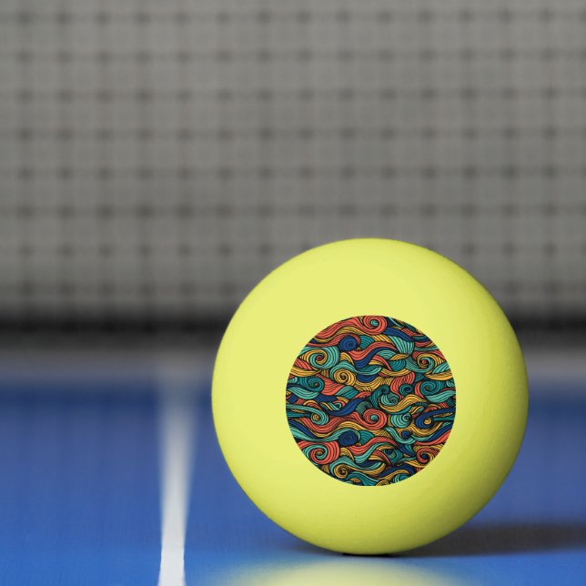Wool Topped paisley      Ping Pong Ball (Net)