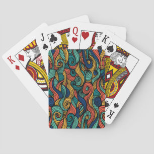 Wool Topped paisley      Playing Cards
