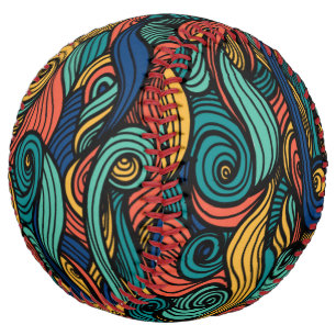 Wool Topped paisley      Softball